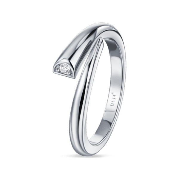Intersect Ring- in white gold