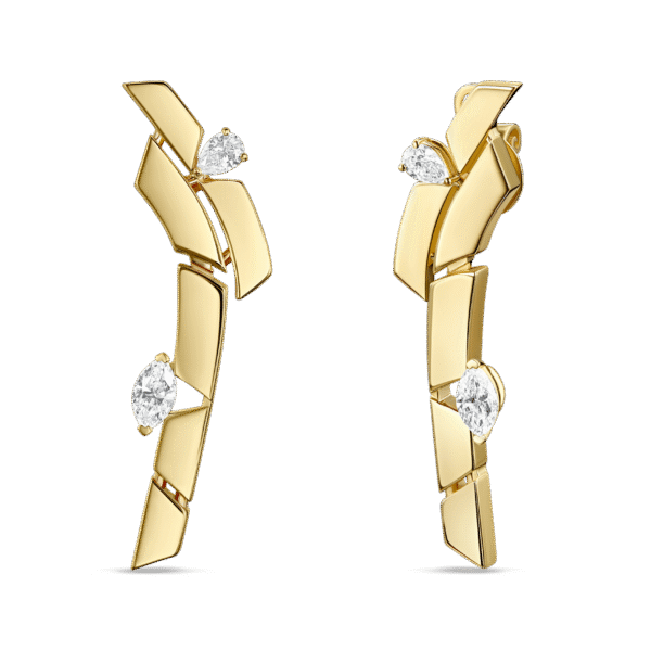 MUSE Earring- in yellow gold