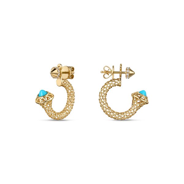 Ladon Earrings- in yellow gold