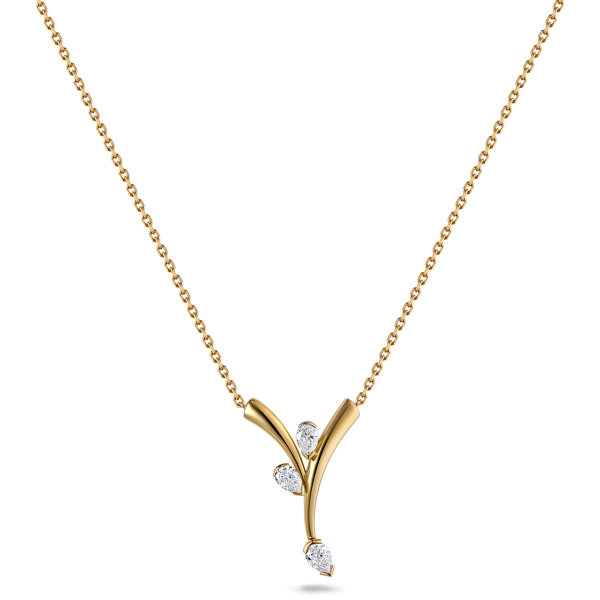 Intersect Pendant- in rose gold