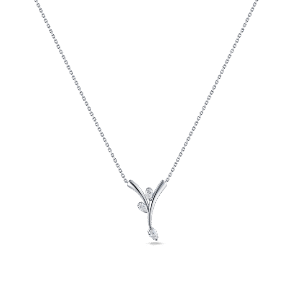 Intersect Pendant- in white gold