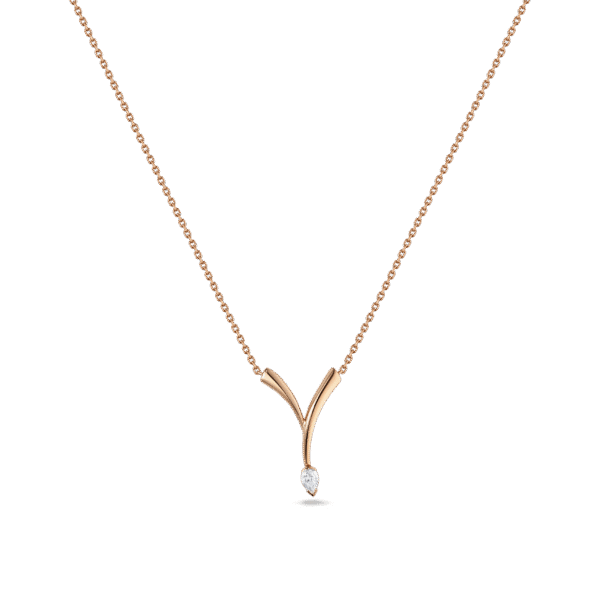 Intersect Pendant- in rose gold
