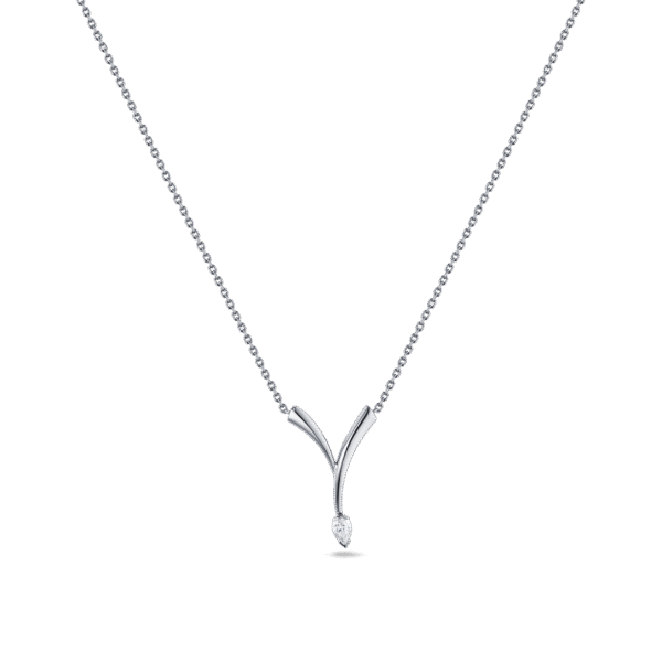 Intersect Pendant- in white gold